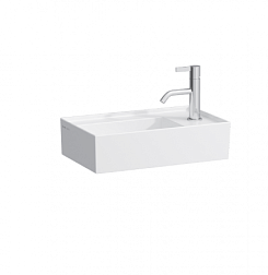 Подвесная раковина Kartell by laufen 46х28х12 см, 1 отв. для смесителя справа, без перелива, скрытый слив, SaphirKeramik 8.1533.4.000.111.1 Laufen